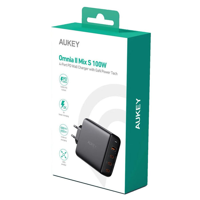 Încărcător de Perete Aukey PA-B7S Negru 100 W