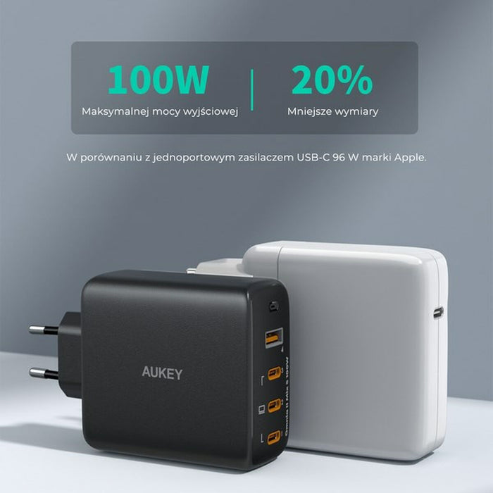 Încărcător de Perete Aukey PA-B7S Negru 100 W