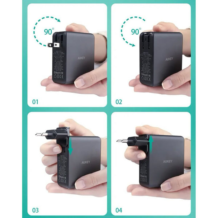 Încărcător de Perete Aukey PA-B7O Negru 140 W
