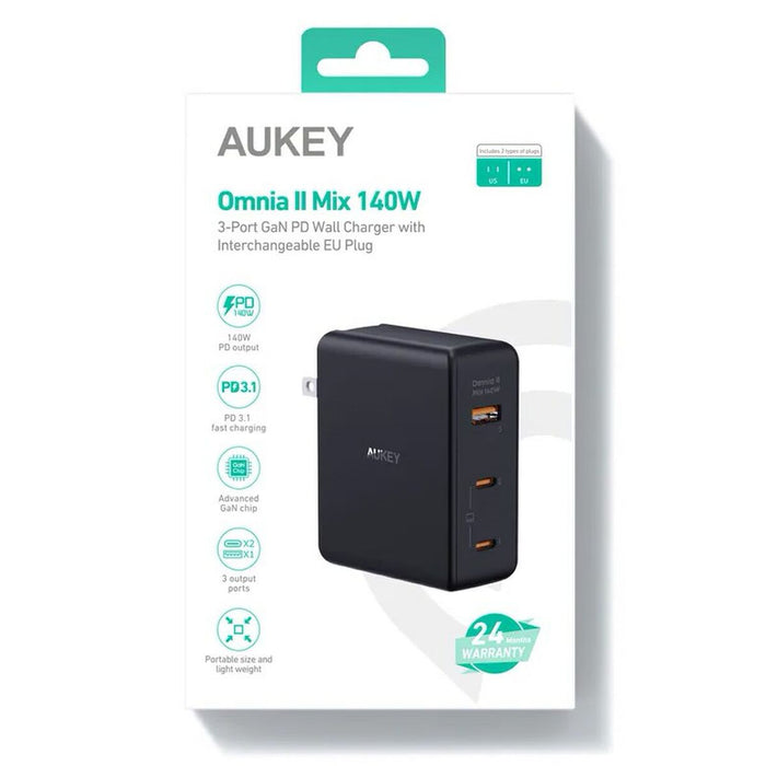 Încărcător de Perete Aukey PA-B7O Negru 140 W