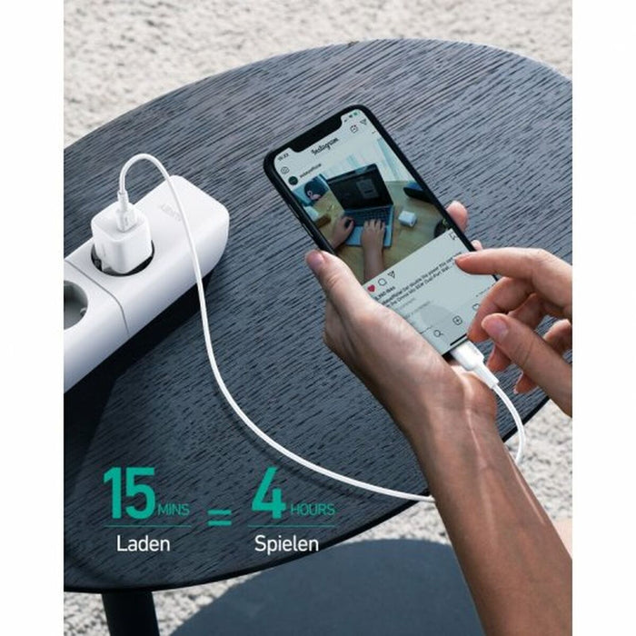 Încărcător de Perete Aukey Omnia Mini Alb 20 W
