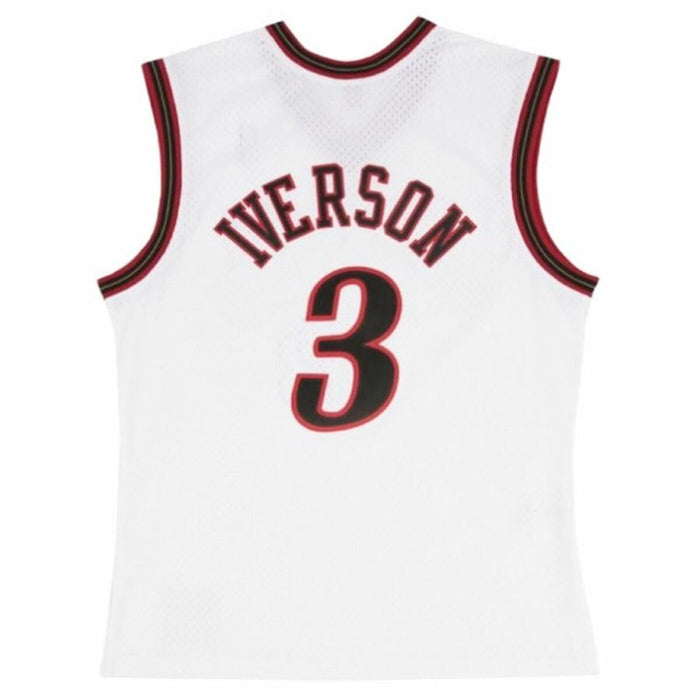 Tricou de baschet Mitchell & Ness Philadelphia 76ers Allen Iverson Alb
