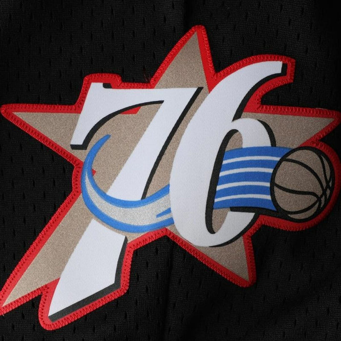 Pantaloni Scurți de Baschet pentru Bărbați Mitchell & Ness Philadelphia 76ERS Negru
