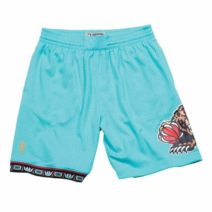 Pantaloni Scurți de Baschet pentru Bărbați Mitchell & Ness Memphis Grizzlies  Acvamarin