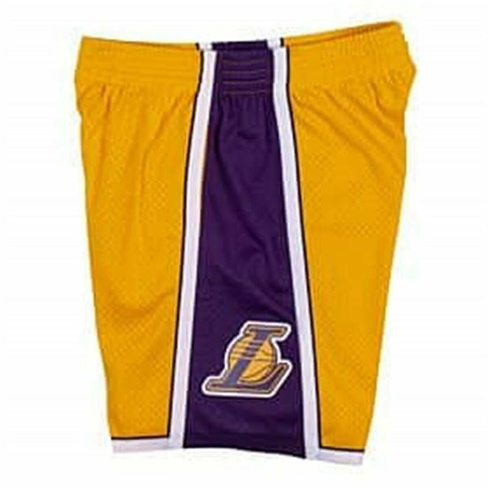 Pantaloni Scurți de Baschet pentru Bărbați Mitchell & Ness LA Lakers Galben