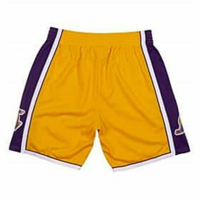 Pantaloni Scurți de Baschet pentru Bărbați Mitchell & Ness LA Lakers Galben