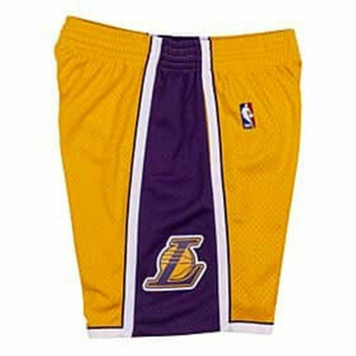 Pantaloni Scurți de Baschet pentru Bărbați Mitchell & Ness LA Lakers Galben