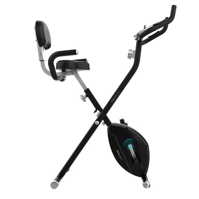 Bicicletă fitness pliabilă Cecotec DrumFit X-Bike Neo Pro, 8 niveluri de rezistență, volantă 1,5 kg, 52 × 90 × 123 cm