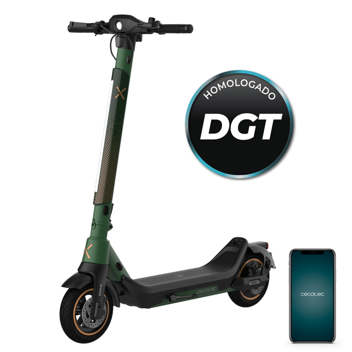 Trotinetă electrică Cecotec Bongo Serie X65 IT Connected DE, 1000 W, autonomie 65 km, 20 km/h, baterie 12 Ah