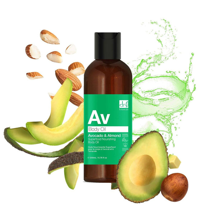 Ulei de Corp Botanicals AV Superfood Avocado Migdale (200 ml)