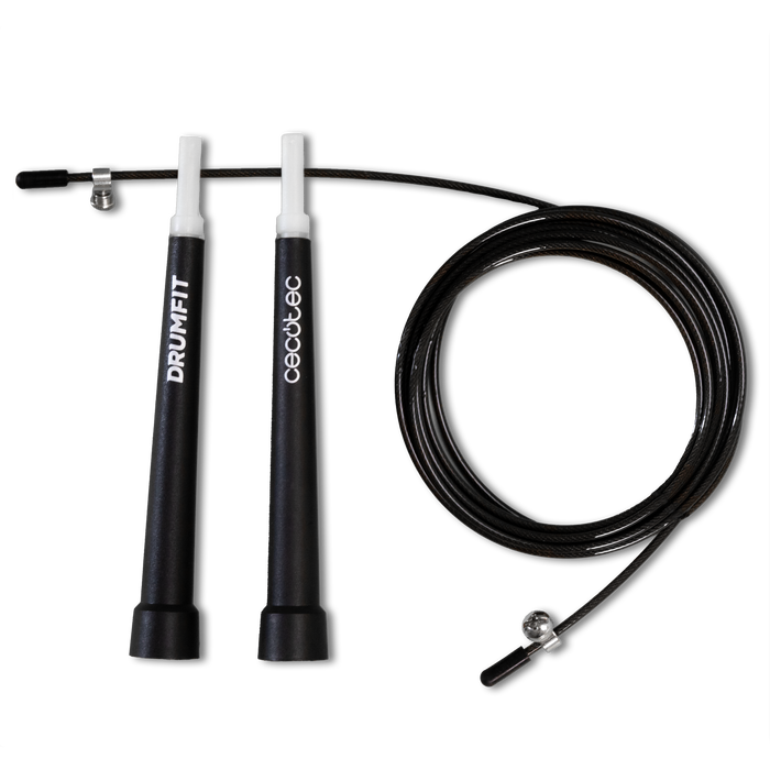 Coardă de sărit Cecotec DrumFit Speed Rope, 300 cm, cablu de oțel, diametru 3 mm