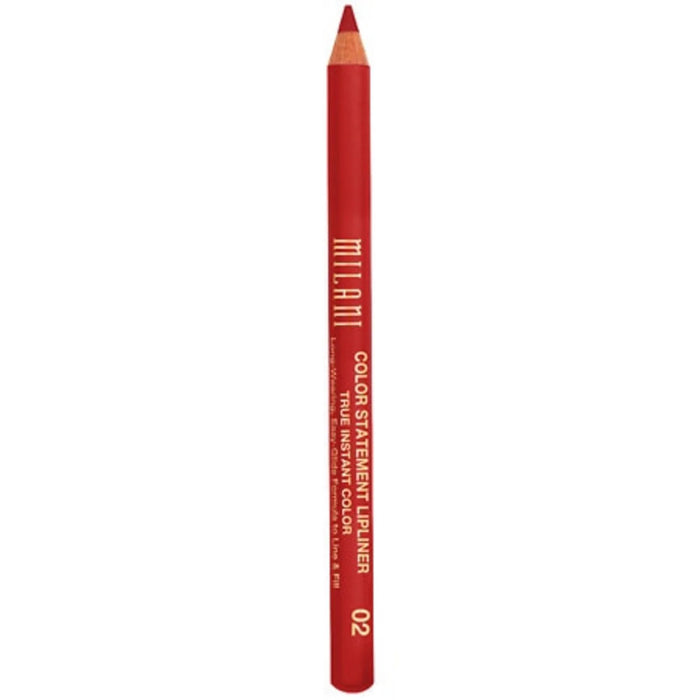 Creion de buze Milani Color Statement, nuanța 02 True Red, 1.14 g