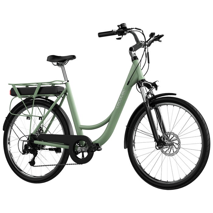 Bicicletă electrică urbană Cecotec Capital e-bike, 250 W, autonomie de până la 80 km, roți de 28 inchi