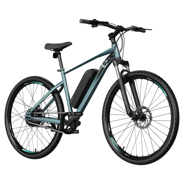 Bicicletă electrică de munte Cecotec e-Xplore e-bike, 250 W, autonomie de până la 55 km, roți de 27,5″