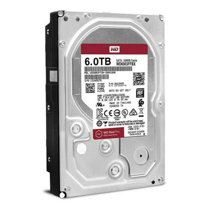 Hard Disk Western Digital WD6003FFBX 6 TB 3.5" SATA III 6 TB 3,5"