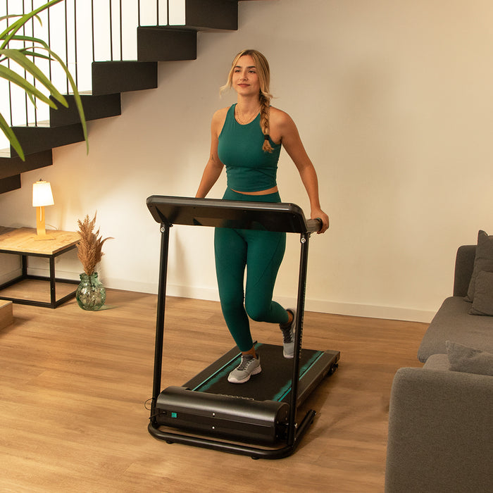 Bandă de alergare pliabilă Cecotec DrumFit WayHome 1000 Runner Sprint, 600 W, 12 programe, suprafață 100 × 40 cm