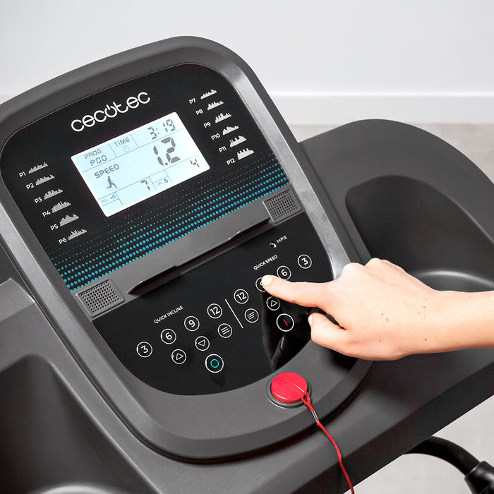 Bandă de alergare Cecotec DrumFit WayHome 1700 Sprint, 1100 W, 17 km/h, 12 programe