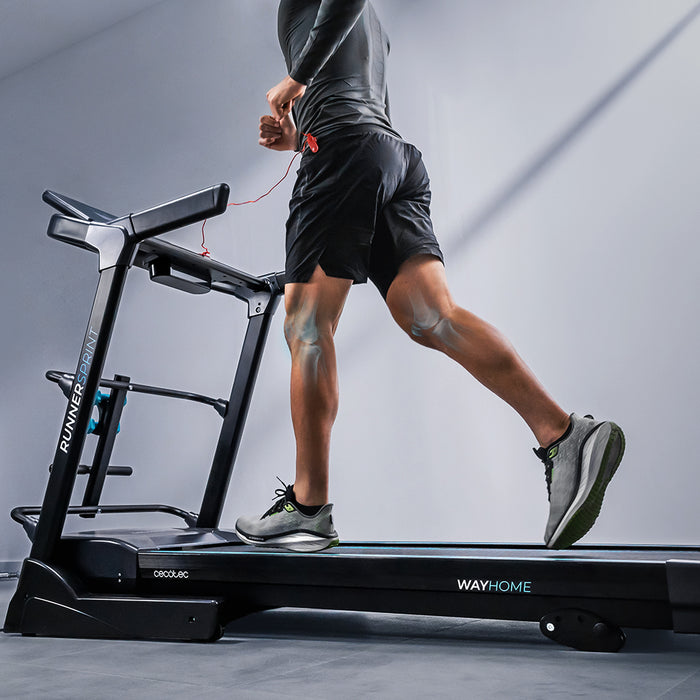 Bandă de alergare Cecotec DrumFit WayHome 1800 Runner Sprint, 2200 W, 18 km/h, 12 programe