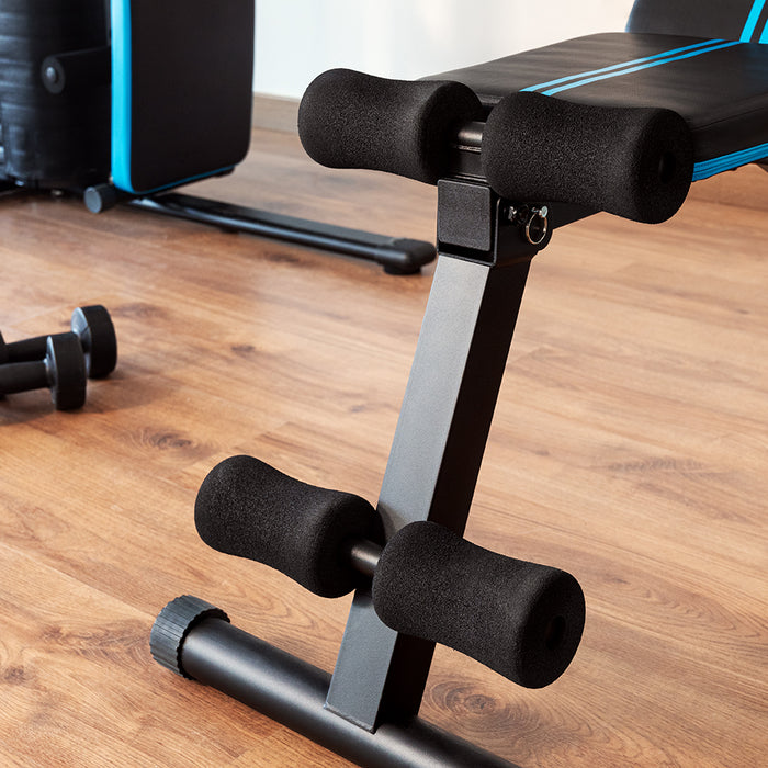 Bancă de fitness reglabilă Cecotec Drumfit SetUp 7000, 7 niveluri, pliabilă, 43 × 113 × 136 cm