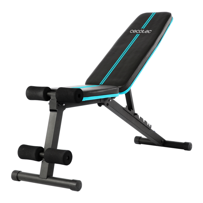 Bancă de fitness reglabilă Cecotec Drumfit SetUp 7000, 7 niveluri, pliabilă, 43 × 113 × 136 cm