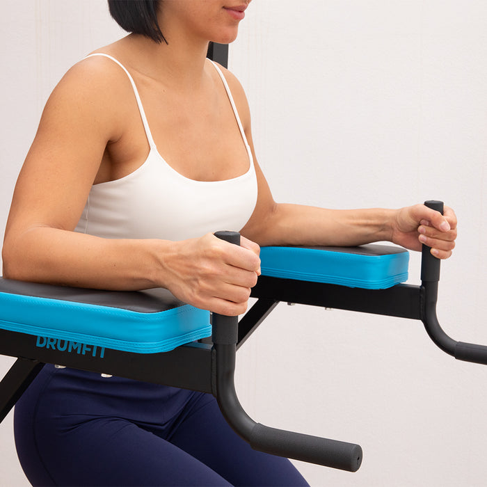 Stație multifuncțională de antrenament Cecotec Drumfit PullUps 4000, 5 exerciții, 150 kg, 109 × 104 × 223 cm
