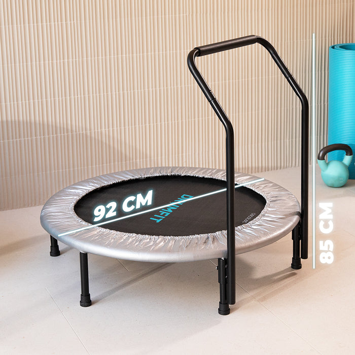 Trambulină fitness Cecotec Drumfit Jump 920, diametru 92 cm, greutate maximă utilizator 100 kg