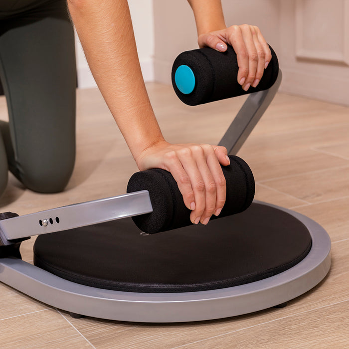 Platformă de antrenament abdominal Cecotec Drumfit MultiTrain 6000, 6 exerciții, 4 niveluri de intensitate, pliabilă