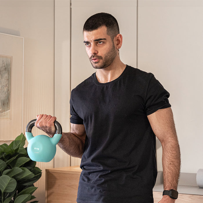 Kettlebell Cecotec Drumfit KettleBell 8000 Neo, 8 kg, înveliș din neopren, mâner ergonomic