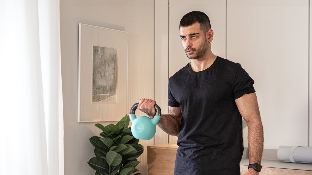 Kettlebell Cecotec Drumfit KettleBell 8000 Neo, 8 kg, înveliș din neopren, mâner ergonomic