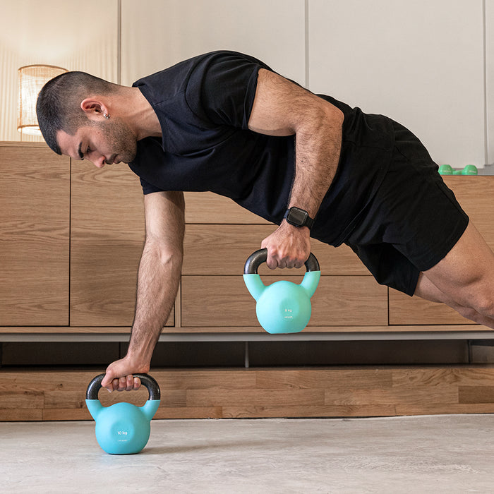 Kettlebell Cecotec Drumfit KettleBell 8000 Neo, 8 kg, înveliș din neopren, mâner ergonomic