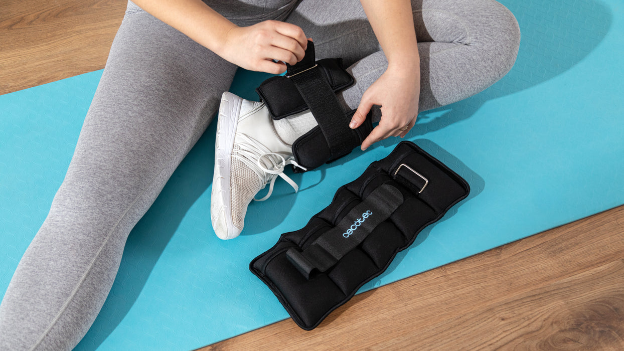 Greutăți pentru glezne și încheieturi Cecotec Drumfit AnkelBell 2500 Neo, 5 kg, reglabile 0,5–2,5 kg