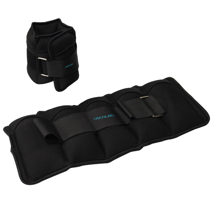 Greutăți pentru glezne și încheieturi Cecotec Drumfit AnkelBell 2500 Neo, 5 kg, reglabile 0,5–2,5 kg