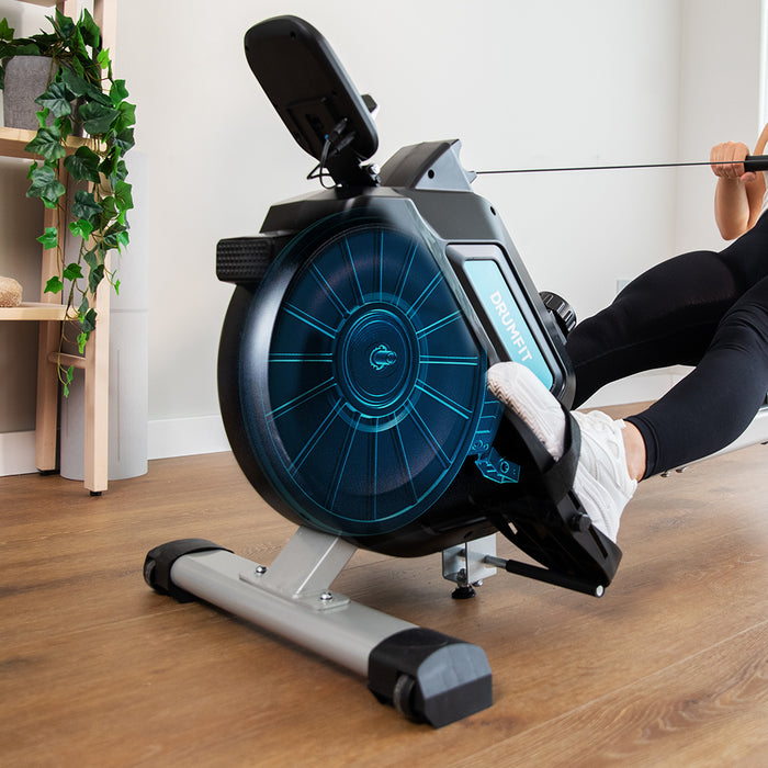 Aparat de vâslit Cecotec Drumfit Rower 5500 Regatta, rezistență magnetică, volantă 5,5 kg, 16 niveluri