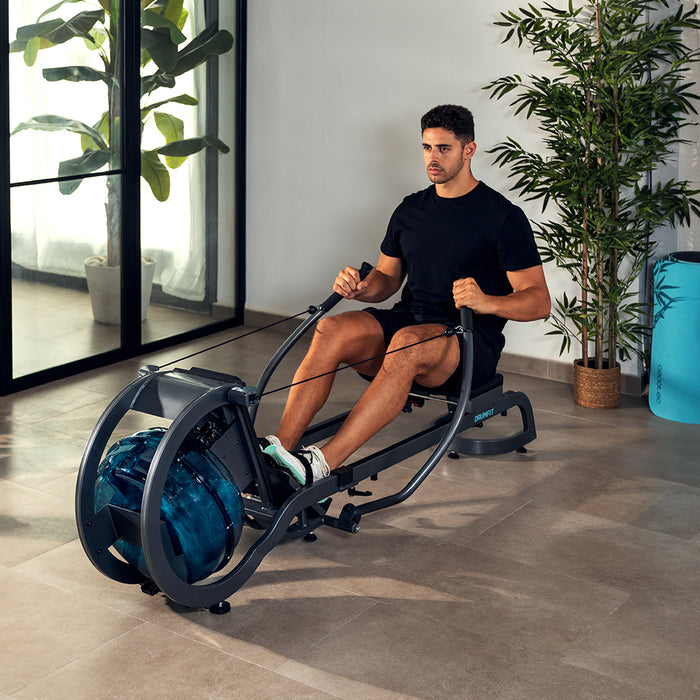 Aparat de vâslit cu apă Cecotec Drumfit Rower 20000 Neptuno, rezervor de 11 l, 67 × 197 × 73 cm