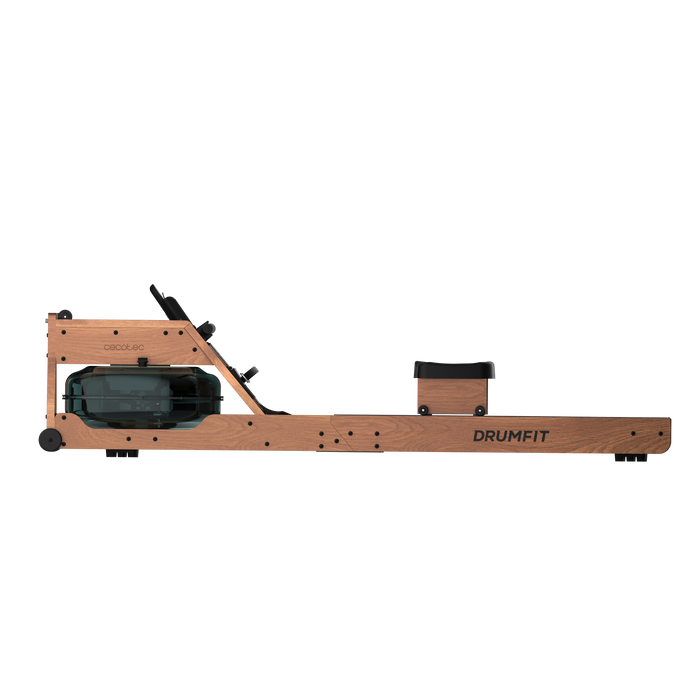Aparat de vâslit cu rezistență la apă Cecotec Drumfit Rower 20000 Neptuno Wood, rezervor 13 l, 135 kg, finisaj lemn
