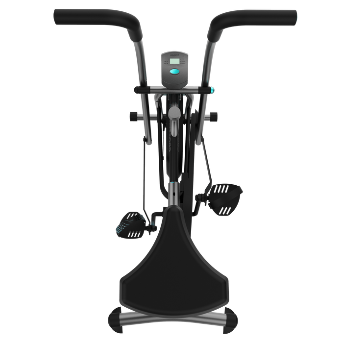 Bicicletă fitness cu rezistență la aer Cecotec Drumfit WOD Rider 1000 Eolo, 58,5 × 107 × 110 cm, 16 kg, ecran LCD