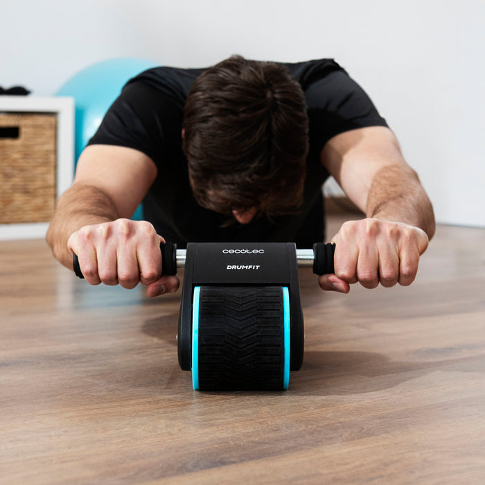 Roată pentru abdomene Cecotec Drumfit AB Fit, revenire automată, 35 × 14,5 × 24,5 cm, 1,23 kg