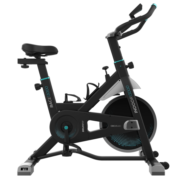 Bicicletă de spinning Cecotec DrumFit Indoor 13000 Race, volantă de 13 kg, afișaj LCD, greutate maximă utilizator 120 kg