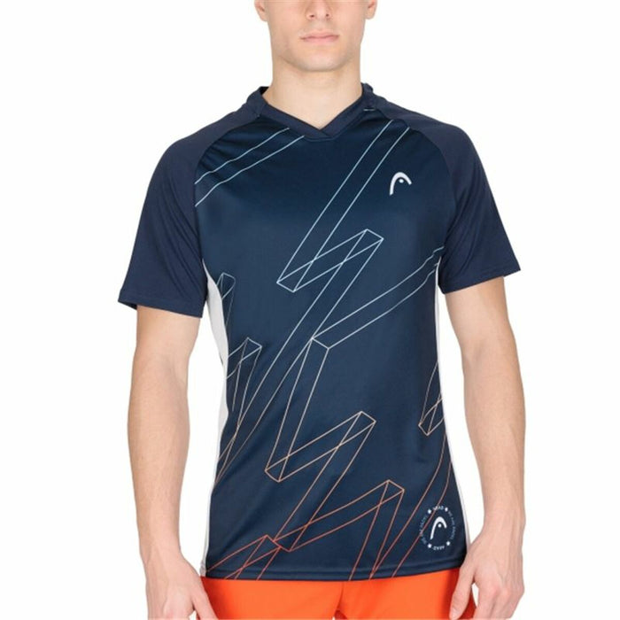 Tricou cu Mânecă Scurtă Bărbați Head Head Play Tech Bleumarin
