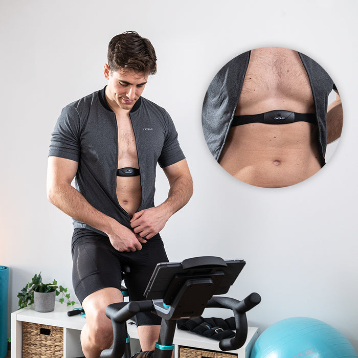 Bicicletă fitness indoor Cecotec DrumFit Indoor Eolo, volantă de 6 kg, 14 programe, 32 niveluri