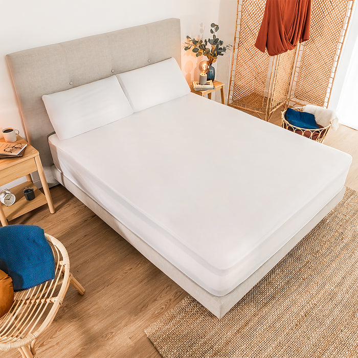 Protector de saltea Cecotec Flow ProtectMattress 1000 Tencel, 105 × 200 cm, pentru saltele de până la 30 cm