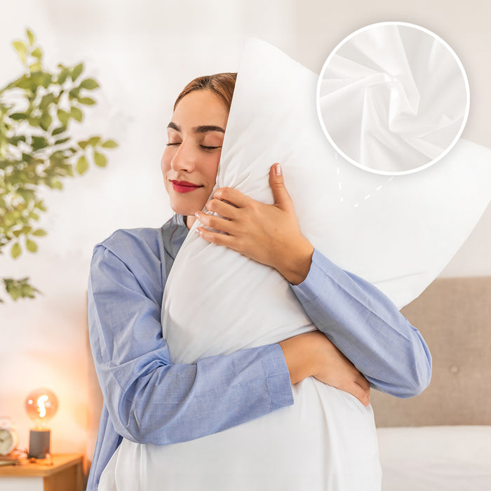 Față de pernă Cecotec Flow ProtectPillow 2000 Tencel, 90 × 45 cm, fibră Tencel termoregulatoare, albă