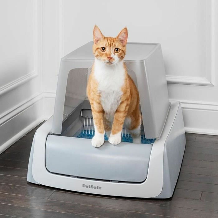 Nisip pentru pisici PetSafe Stergere automată 15 x 70 x 48,5 cm Alb Plastic