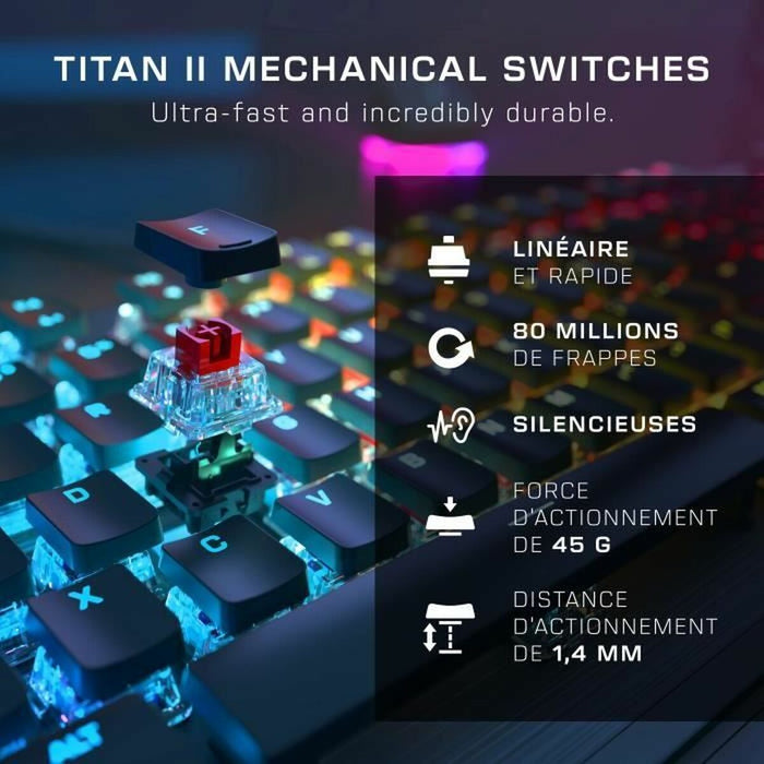 Tastatură Gaming Roccat ROC-12-113 AZERTY Franceză