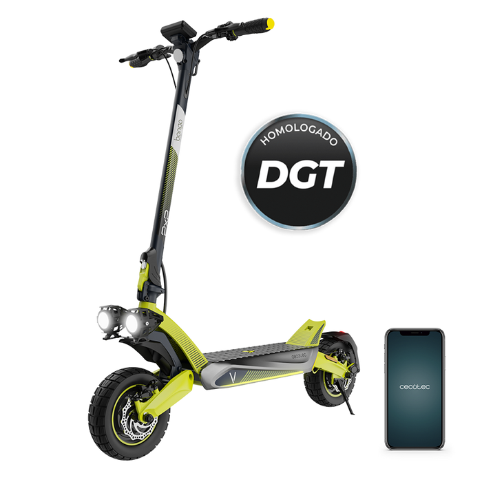Trotinetă electrică Cecotec Bongo V55 2x2 Connected, 1600 W, autonomie până la 55 km, baterie 48 V 12,5 Ah