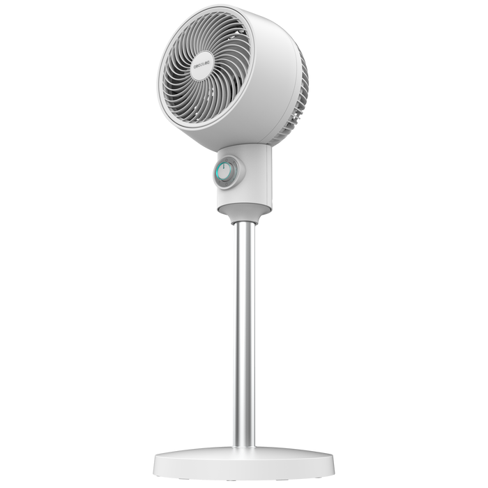 Ventilator cu picior Cecotec EnergySilence 900 Cyclone, 35 W, 3 trepte, 34 × 34 × 84 cm, alb