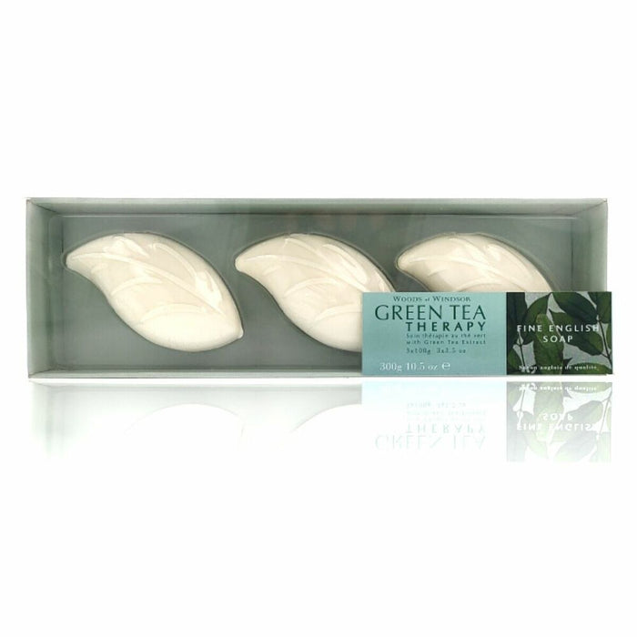 Bucăți de Săpun Solid Woods of Windsor Green Tea Therapy (3 uds)