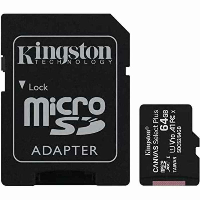 Card de Memorie Micro SD cu Adaptor Kingston Canvas Select Plus 64 GB