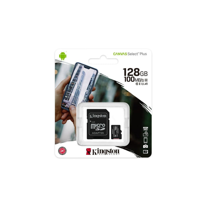 Card de Memorie Micro SD cu Adaptor Kingston Canvas Select Plus 128 GB