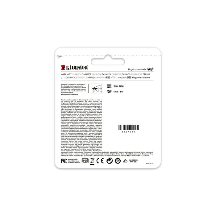 Card Micro SD Kingston Canvas Go! Plus 128 GB
